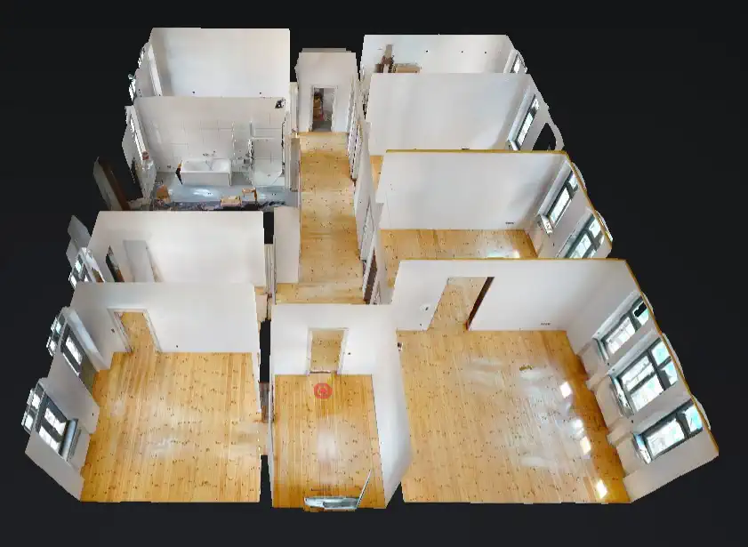 360-Grad Video Rundgang Dollhouse-Ansicht